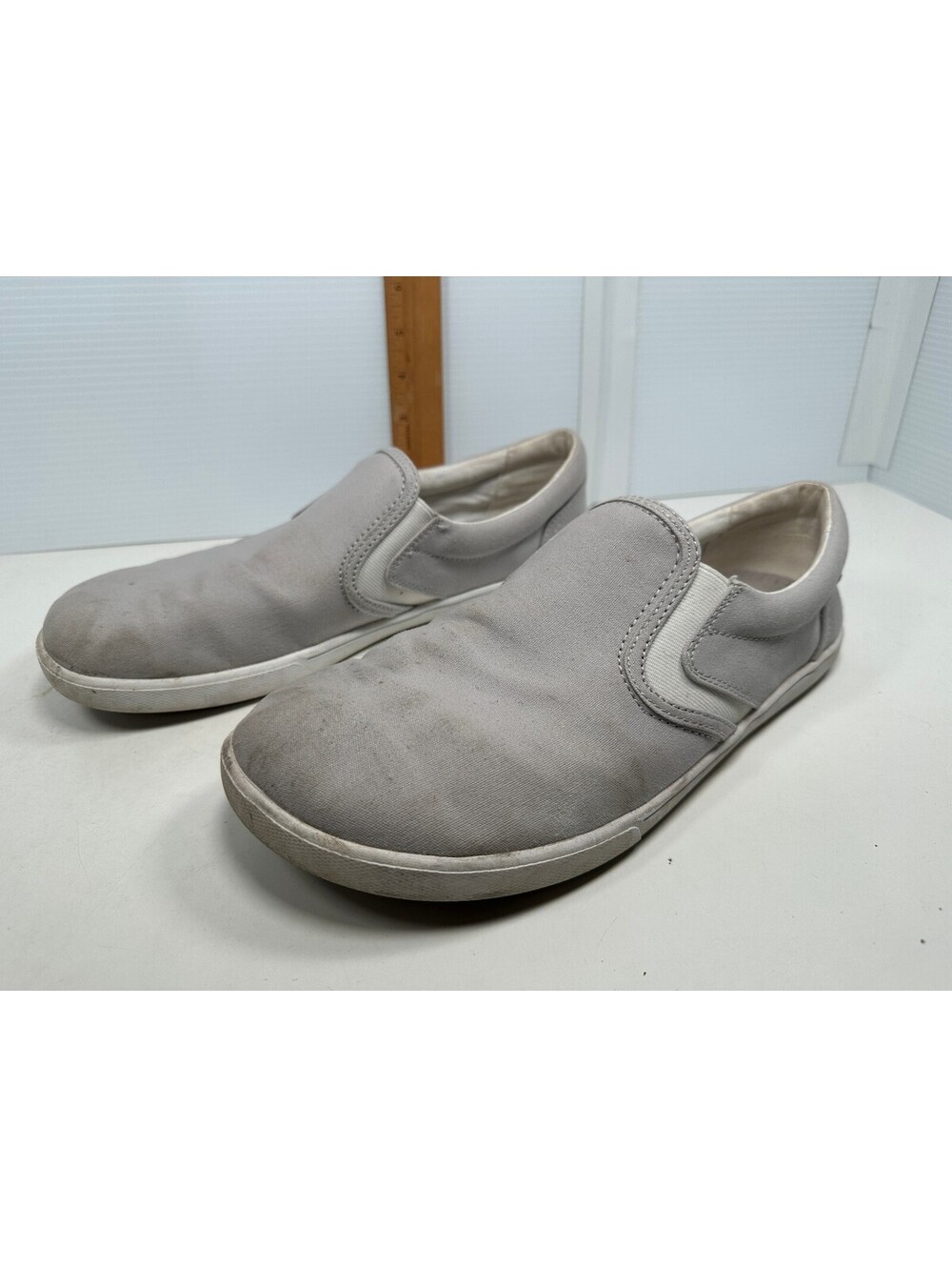 Xero Dillon Shoes Men's 11.5 Gray Canvas Barefoot Minimalist Slip On